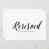 「花嫁の家族用」ウェディングサイン 招待状 (正面/裏面)