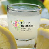 花嫁の山花牧草地結婚のカスタム ショットグラス