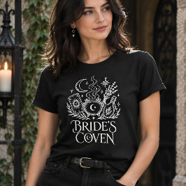 花嫁の巫女ハロウィン・バチェラー・パーティー ブラック Tシャツ