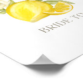 花嫁の年齢がブライダルシャワー ポスター (角)