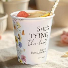 花嫁の幸せを祝おう | ワイルドフラワー ブライダル シャワー 紙コップ