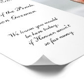 花嫁の弟のメモリアル席（写真付） ポスター (角)