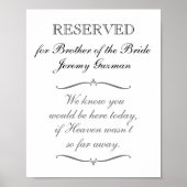 花嫁の弟メモリアルウェディング用予約 ポスター (正面)