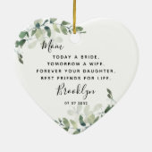 花嫁の形見の母 セラミックオーナメント (裏面)