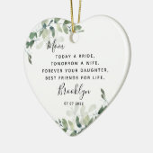 花嫁の形見の母 セラミックオーナメント (左)