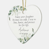 花嫁の形見の母 セラミックオーナメント (左)