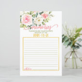 花嫁の思い出 – ピンクフローラ&金ゴールド (スタンド正面)