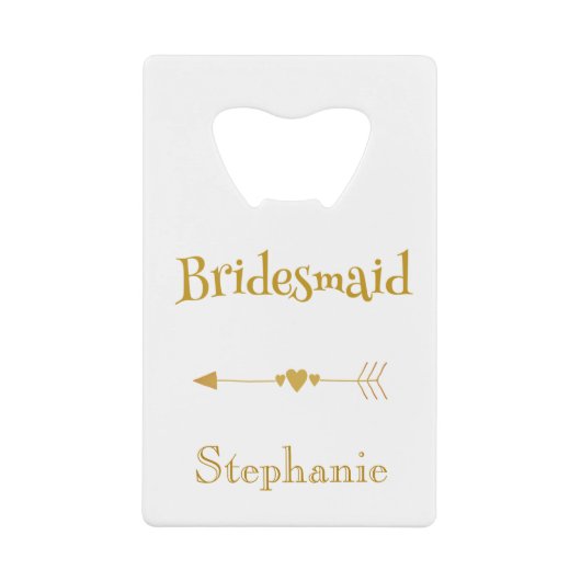 花嫁の愛の矢 クレジットカード栓抜き (正面)