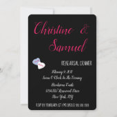 花嫁の愛は空気飴のハートパーティーシャワー 招待状 (裏面)