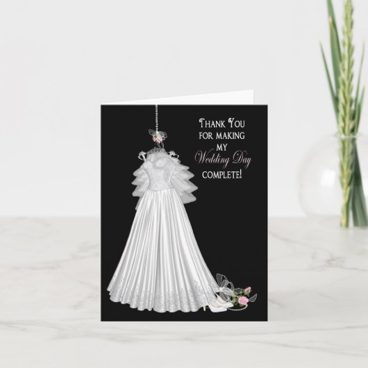 花嫁の感謝カードのセット - 結婚式 サンキューカード (正面)