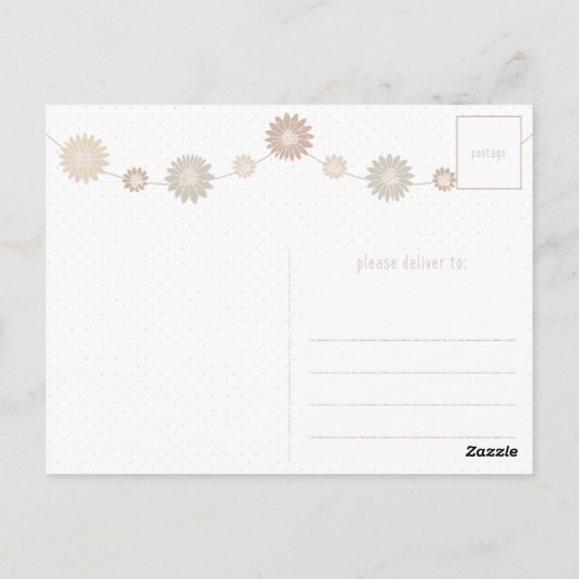 花嫁の感謝 ポストカード (裏面)