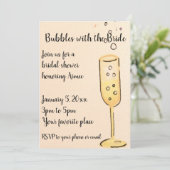 花嫁の招待状の泡 招待状 (スタンド正面)