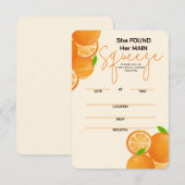 花嫁の推し ブライダルシャワーの案内 出欠カード (正面/裏面)