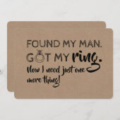 花嫁の提案をもう一つおもしろい必要とする 招待状 (正面/裏面)