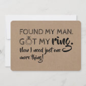 花嫁の提案をもう一つおもしろい必要とする 招待状 (正面)