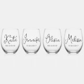 花嫁の提案ギフトカスタムワイングラス ステムなしワイングラス (正面)