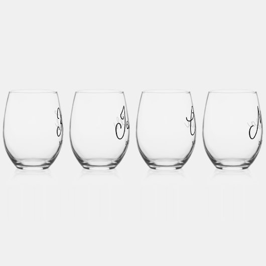 花嫁の提案ギフトカスタムワイングラス ステムなしワイングラス (右)