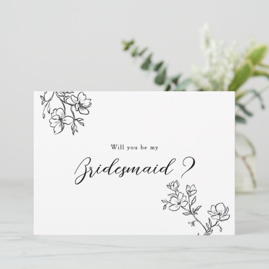 花嫁の提案デリケートな花エレガント 招待状 (スタンド正面)