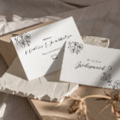 花嫁の提案デリケートな花エレガント 招待状