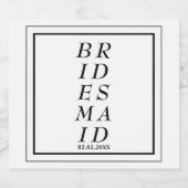 花嫁の提案 ウェディングパーティーのお favors - リキュールボトルラベル (シングルラベル)