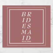 花嫁の提案 ウェディングパーティーのギフト - リキュールボトルラベル (シングルラベル)