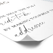 花嫁の救済住所を忙し作る ポスター (角)