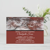 花嫁の昼食会のエレガントなブライダルシャワーは恋に落ちます 招待状 (スタンド正面)