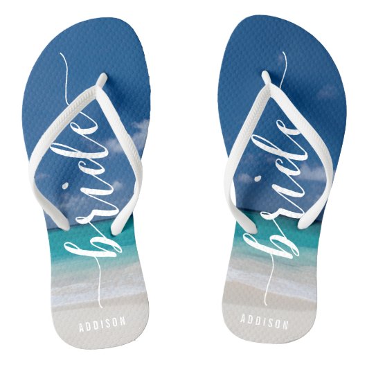 花嫁の書道ビーチ結婚式パーティービーチサンダル ビーチサンダル (ソール)