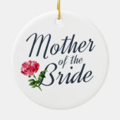 花嫁の書道結婚の母 |オーナメント セラミックオーナメント (裏面)