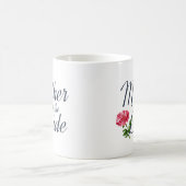花嫁の書道結婚の母 |マグカップ コーヒーマグカップ (中央)