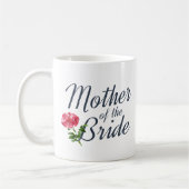 花嫁の書道結婚の母 |マグカップ コーヒーマグカップ (左)