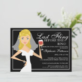 花嫁の最モダン後の投げバチェロレッテ 招待状 (スタンド正面)