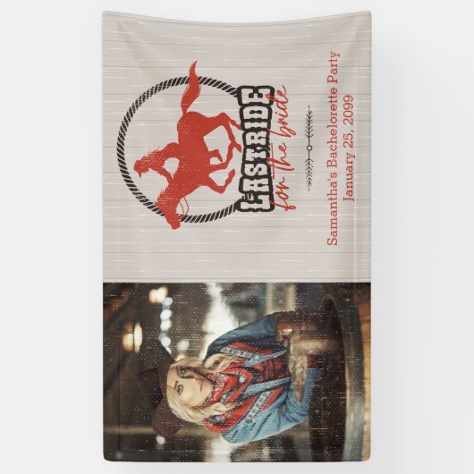 花嫁の最後に乗る錆びた赤 横断幕 (縦)