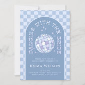 花嫁の最後のディスコ独身最後のパーティーウィークエンド 招待状 (正面)