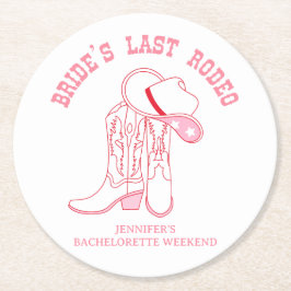 花嫁の最後のバカ騒ぎパーティーの景品 ラウンドペーパーコースター