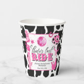 花嫁の最後のライドパーティーカップ 紙コップ (裏面)