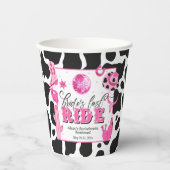 花嫁の最後のライドパーティーカップ 紙コップ (正面)