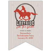 花嫁の最後のワイルドな夜 バンティングフラッグ (第1の旗)