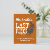 花嫁の最後の乗り物を燃やしたオレンジ ポストカード (スタンド正面)