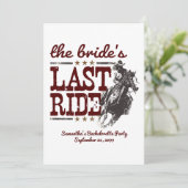 花嫁の最後の乗り物マルーン 招待状 (スタンド正面)