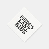 花嫁の最後の乗り スタンダードカクテルナプキン (角)