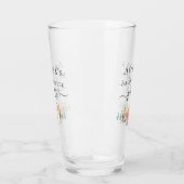 花嫁の最後の夜のローズゴールドの花とユーカリパーティ タンブラーグラス (左)