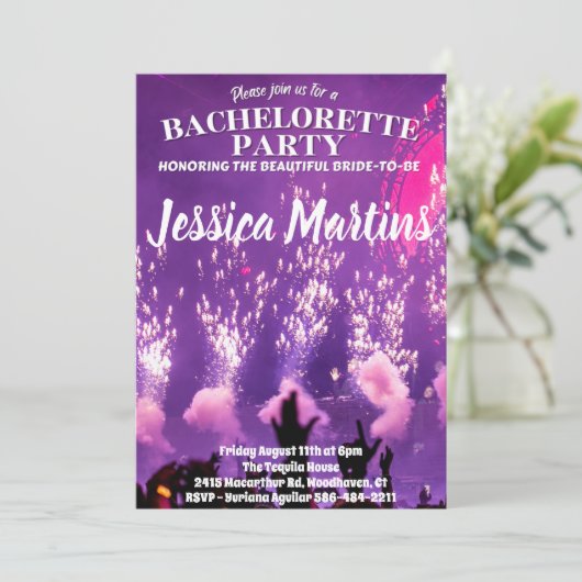 花嫁の最後の夜の招待状 招待状 (スタンド正面)