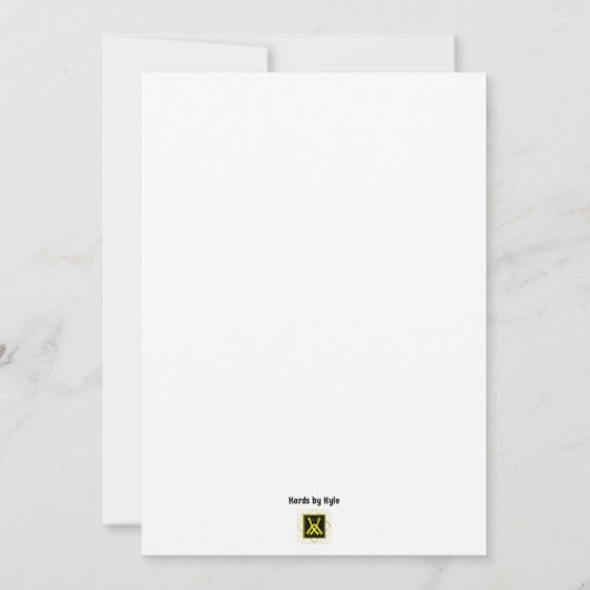 花嫁の最後の夜の招待状 招待状 (裏面)