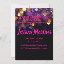 花嫁の最後の独身パーティー招待状 招待状