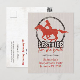 花嫁の最後の騎乗 ラスト ライド ポストカード