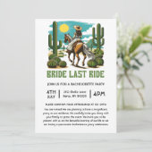 花嫁の最後の騎乗 独身最後の旅 バチェロレッテパーティー 招待状 (スタンド正面)