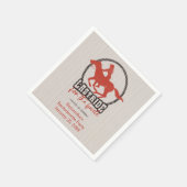 花嫁の最後の騎馬ショー スタンダードカクテルナプキン (角)