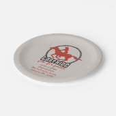 花嫁の最後の騎馬ショー ペーパープレート (アングル)