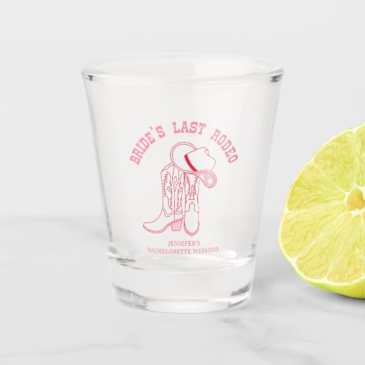 花嫁の最後の騎馬秀　独身最後の宴　結婚前のお披露目 ショットグラス (正面)